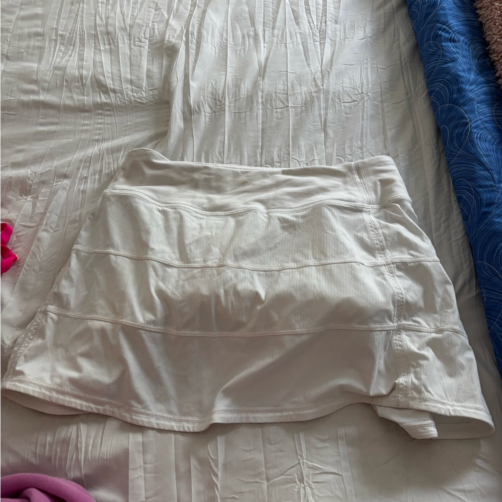 White Lululemon Tennis Skirt
